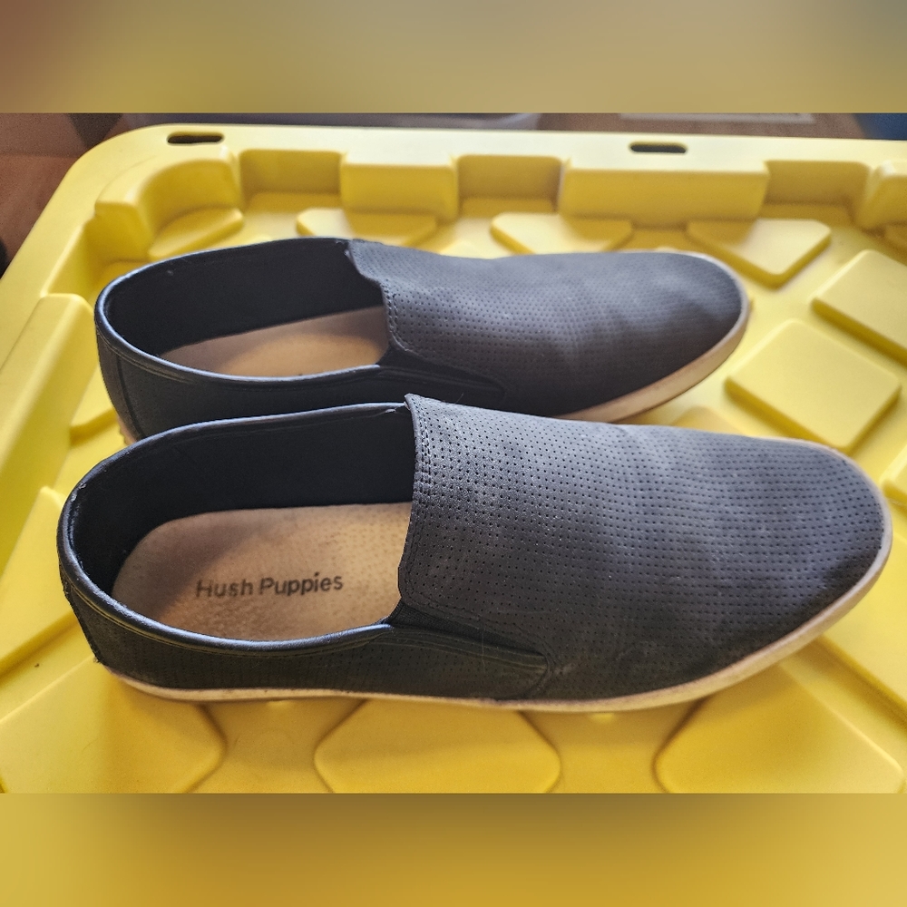 Hush Puppies Black Mens Size 10 Shoe Loafer Sneaker